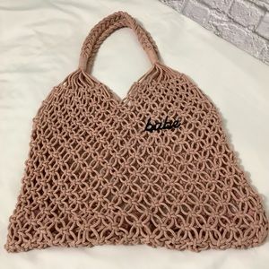 Bride & Babe Boho Beach Bag pale pink.